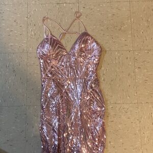 Kohl's Pink Sequin Prom Dress